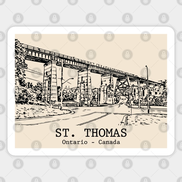 St. Thomas - Ontario Magnet by Lakeric